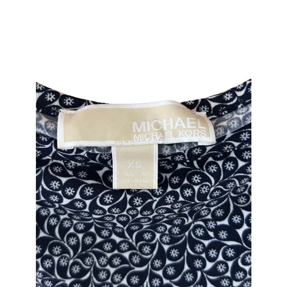 Michael Kors Blue and White Floral Dress XS - Picture 2 of 4